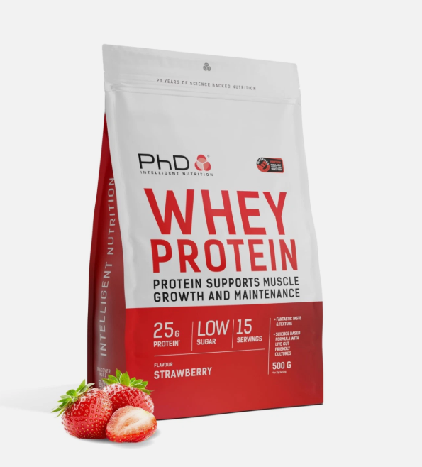 PhD Nutrition Powder Whey 500g Strawberry