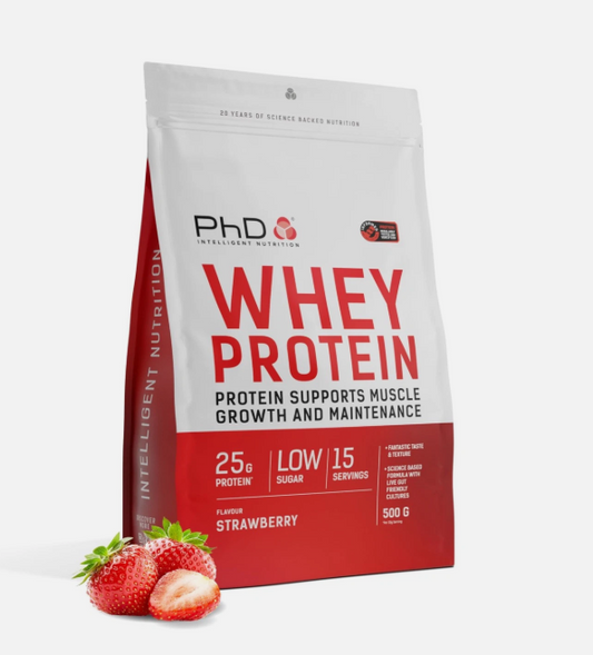 PhD Nutrition Powder Whey 500g Strawberry